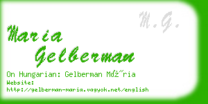 maria gelberman business card